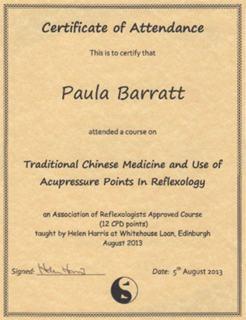 Traditional Chinese Medicne Accupresure points August 2013